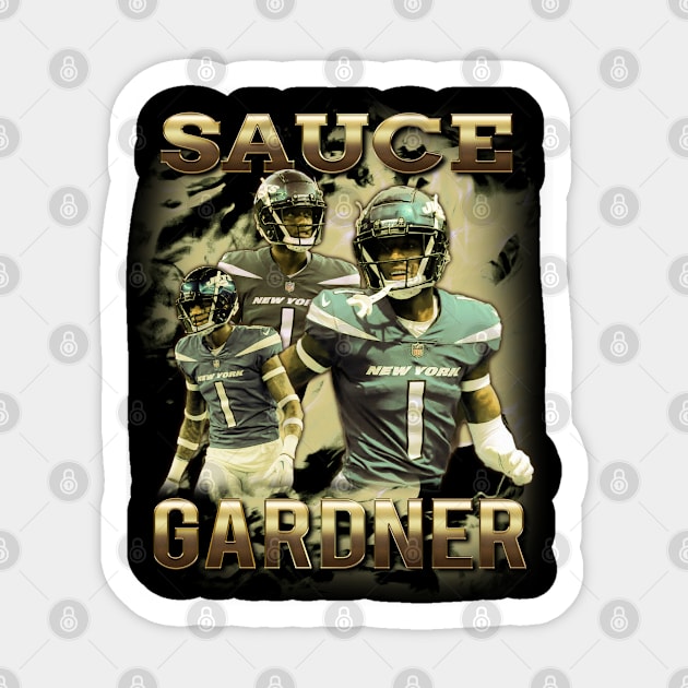 Sauce Gardner Bootleg Vintage Sticker by indigosstuff